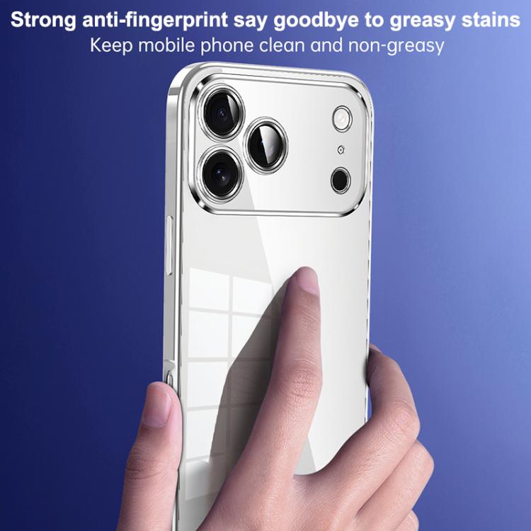 For iPhone 17 SULADA Shine Through Series Plating TPU Transparent Phone Case(Silver) by SULADA