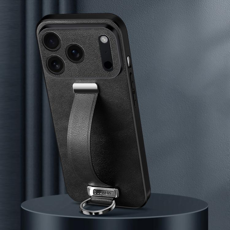 For iPhone 17 Pro Max SULADA Tide Cool Series PC Hybrid Leather Texture Skin Feel Phone Case(Black) by SULADA