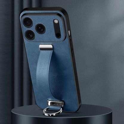 For iPhone 17 Pro SULADA Tide Cool Series PC Hybrid Leather Texture Skin Feel Phone Case(Blue) by SULADA