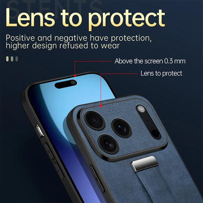 For iPhone 17 Pro SULADA Tide Cool Series PC Hybrid Leather Texture Skin Feel Phone Case(Brown) by SULADA