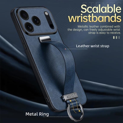 For iPhone 17 Pro SULADA Tide Cool Series PC Hybrid Leather Texture Skin Feel Phone Case(Red) by SULADA