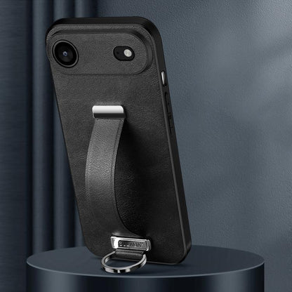 For iPhone Air SULADA Tide Cool Series PC Hybrid Leather Texture Skin Feel Phone Case(Black) by SULADA