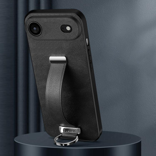 For iPhone Air SULADA Tide Cool Series PC Hybrid Leather Texture Skin Feel Phone Case(Black) by SULADA