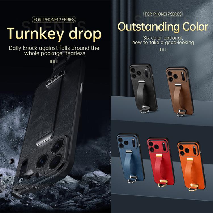 For iPhone Air SULADA Tide Cool Series PC Hybrid Leather Texture Skin Feel Phone Case(Orange) by SULADA