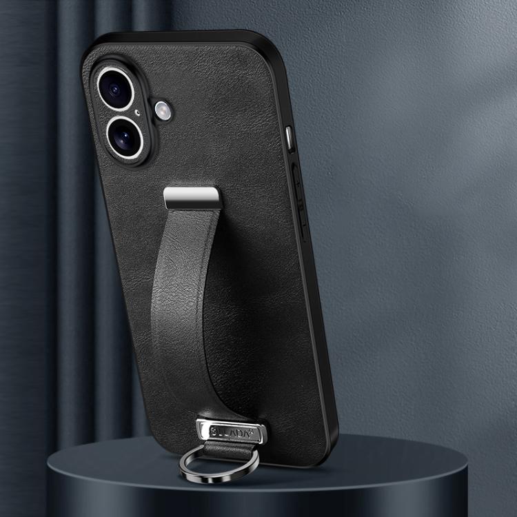 For iPhone 17 SULADA Tide Cool Series PC Hybrid Leather Texture Skin Feel Phone Case(Black) by SULADA