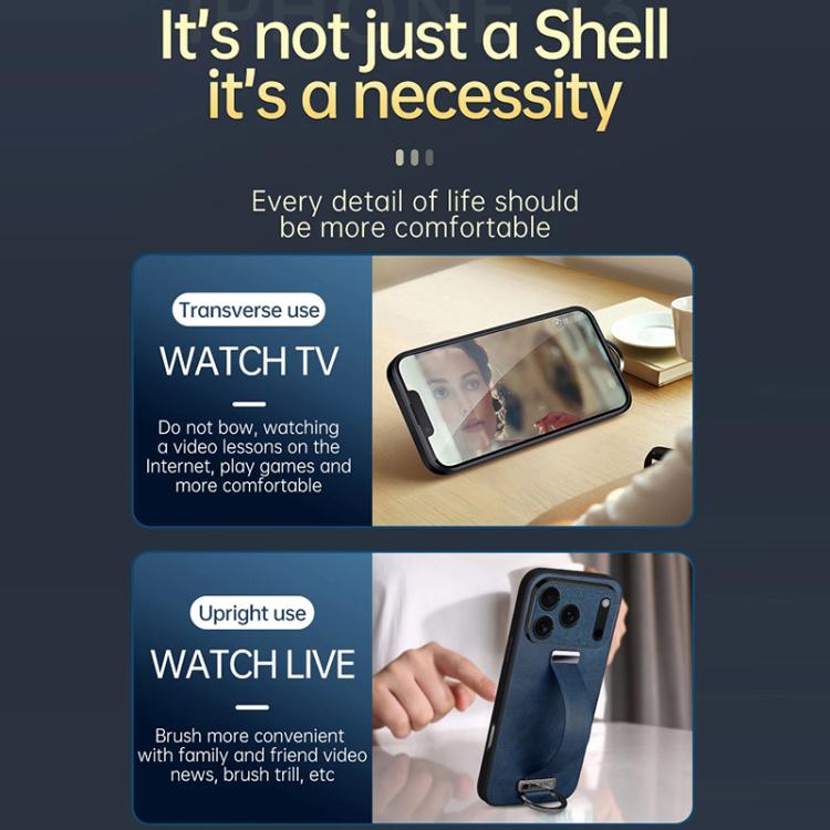 For iPhone 17 SULADA Tide Cool Series PC Hybrid Leather Texture Skin Feel Phone Case(Brown) by SULADA