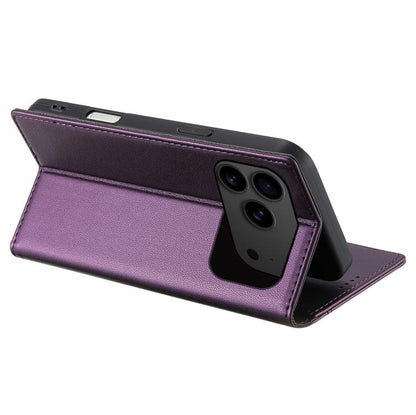 For iPhone 17 Pro Max N.BEKUS P3 RFID Stitching Magnetic Flip Leather Phone Case(Purple) by N.BEKUS