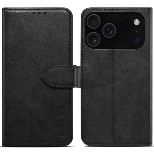 For iPhone 17 Pro Max GUSSIM Magnetic Horizontal Flip Leather Phone Case(Black) by GUSSIM