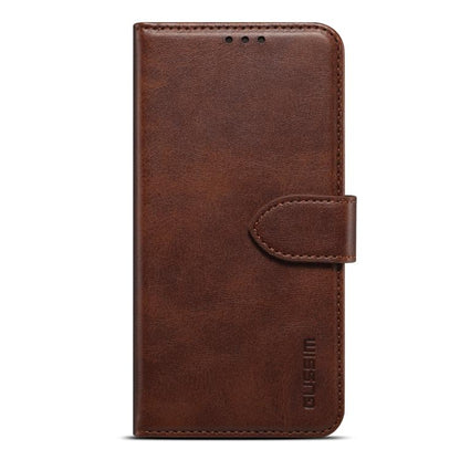 For iPhone 17 Pro GUSSIM Magnetic Horizontal Flip Leather Phone Case(Dark Brown) by GUSSIM
