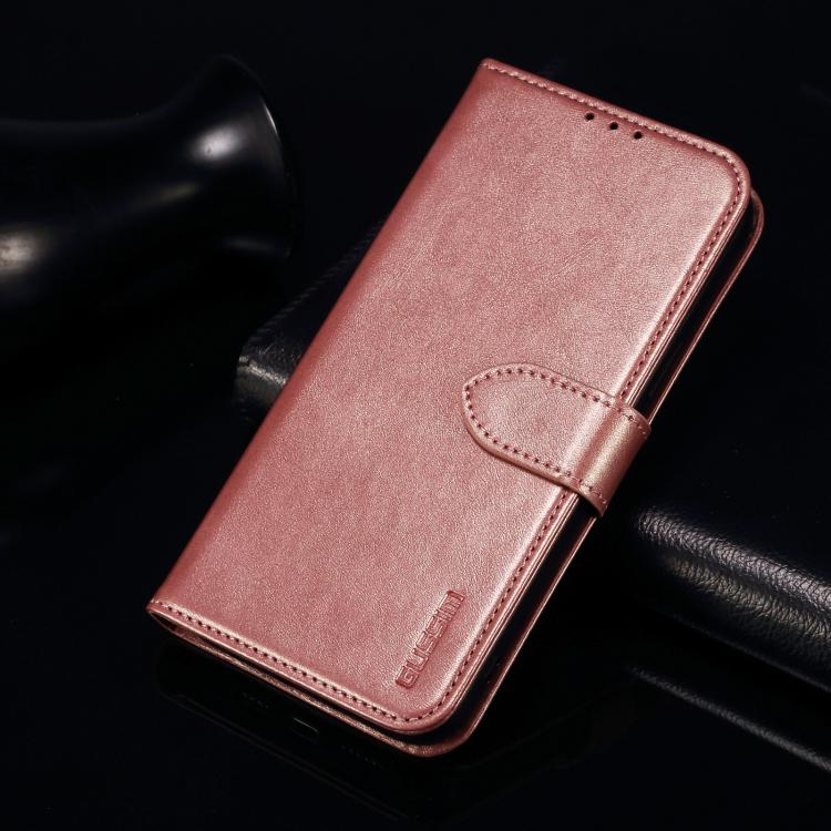 For iPhone 17 Pro GUSSIM Magnetic Horizontal Flip Leather Phone Case(Rose Gold) by GUSSIM