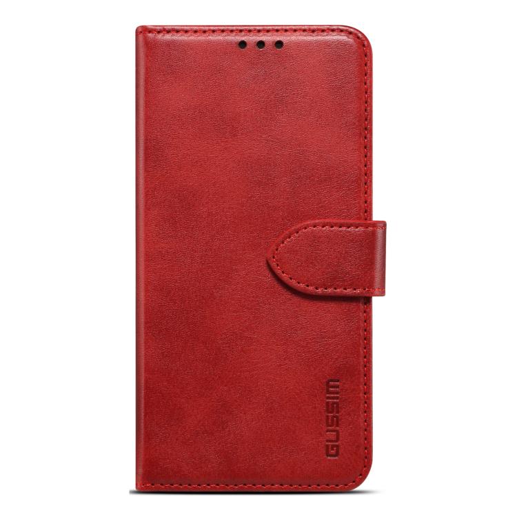 For iPhone 17 Pro GUSSIM Magnetic Horizontal Flip Leather Phone Case(Red) by GUSSIM
