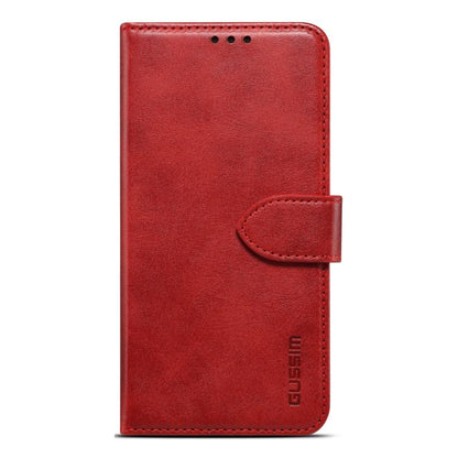 For iPhone 17 Pro GUSSIM Magnetic Horizontal Flip Leather Phone Case(Red) by GUSSIM