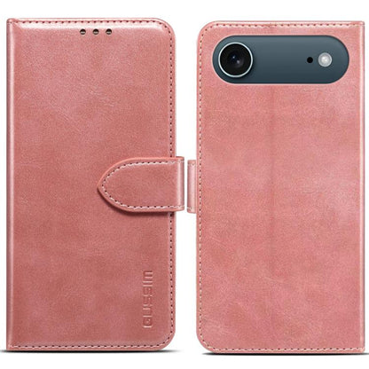 For iPhone Air GUSSIM Magnetic Horizontal Flip Leather Phone Case(Rose Gold) by GUSSIM