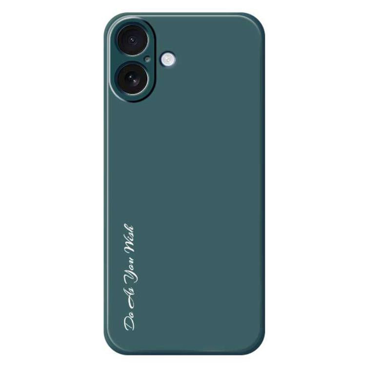 For iPhone 17 Do As You Wish A1440 Fine Hole Straight Edge Silicone Phone Case(Green) by Do As You Wish