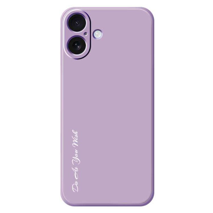 For iPhone 17 Do As You Wish A1440 Fine Hole Straight Edge Silicone Phone Case(Purple) by Do As You Wish