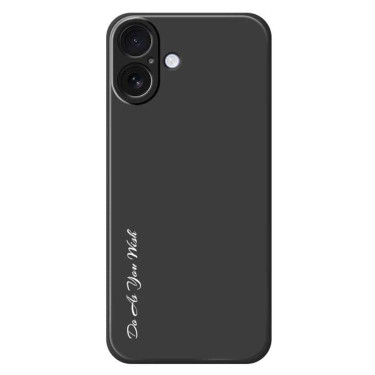 For iPhone 17 Do As You Wish A1440 Fine Hole Straight Edge Silicone Phone Case(Black) by Do As You Wish