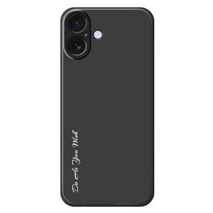 For iPhone 17 Do As You Wish A1440 Fine Hole Straight Edge Silicone Phone Case(Black) by Do As You Wish