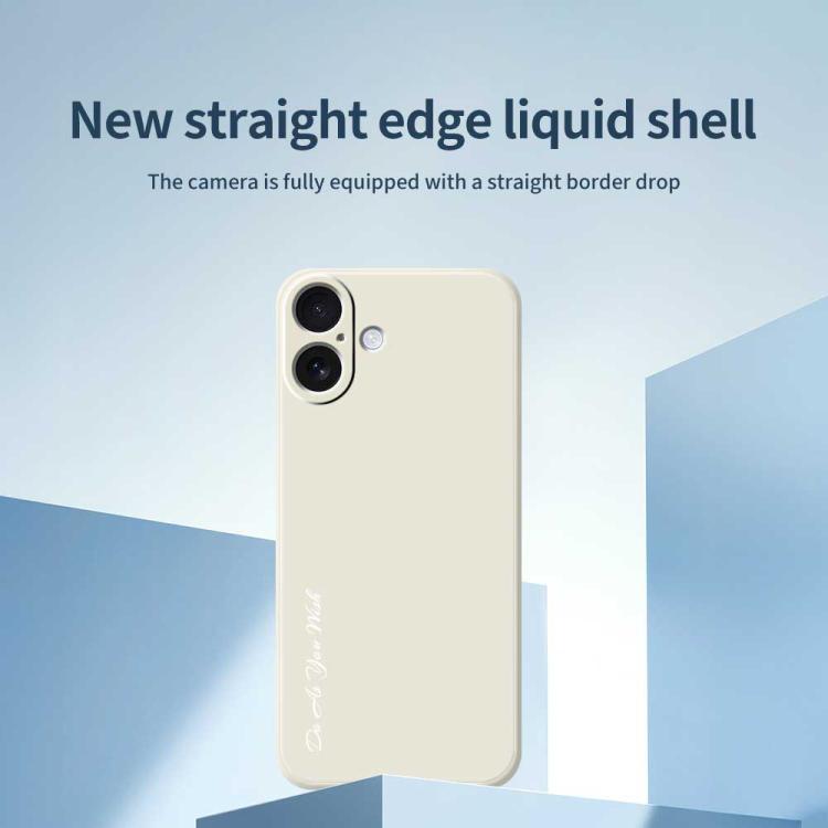For iPhone 17 Do As You Wish A1440 Fine Hole Straight Edge Silicone Phone Case(Black) by Do As You Wish