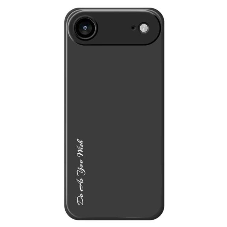 For iPhone Air Do As You Wish A1440 Fine Hole Straight Edge Silicone Phone Case(Black) by Do As You Wish