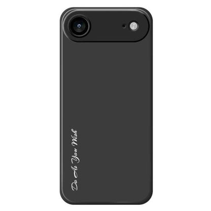 For iPhone Air Do As You Wish A1440 Fine Hole Straight Edge Silicone Phone Case(Black) by Do As You Wish