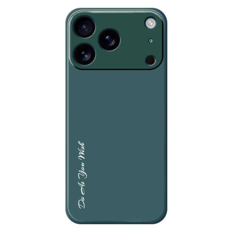 For iPhone 17 Pro Do As You Wish A1440 Fine Hole Straight Edge Silicone Phone Case(Green) by Do As You Wish