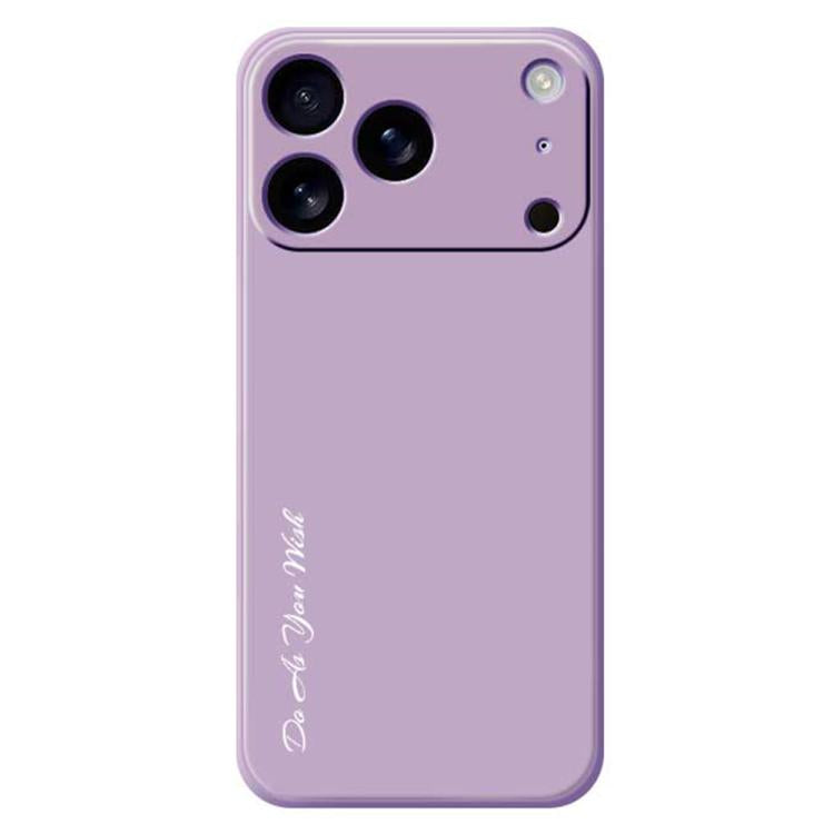 For iPhone 17 Pro Do As You Wish A1440 Fine Hole Straight Edge Silicone Phone Case(Purple) by Do As You Wish