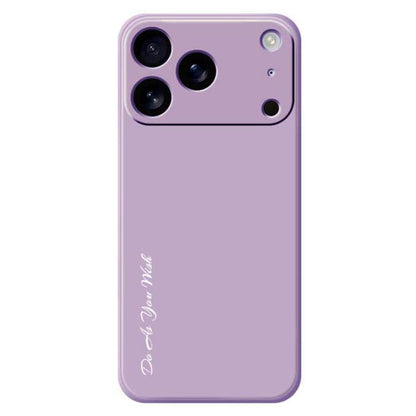 For iPhone 17 Pro Do As You Wish A1440 Fine Hole Straight Edge Silicone Phone Case(Purple) by Do As You Wish