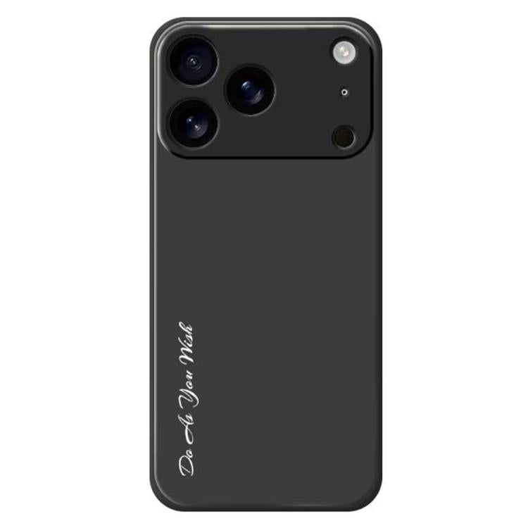 For iPhone 17 Pro Do As You Wish A1440 Fine Hole Straight Edge Silicone Phone Case(Black) by Do As You Wish