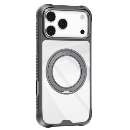 For iPhone 17 Pro Max Mutural Xuan Armor Series MagSafe Magnetic Holder Phone Case(Dark Grey) by Mutural