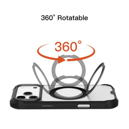 For iPhone 17 Pro Max Mutural Xuan Armor Series MagSafe Magnetic Holder Phone Case(Orange) by Mutural