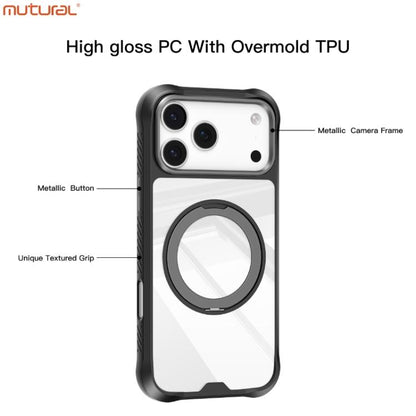 For iPhone 17 Pro Mutural Xuan Armor Series MagSafe Magnetic Holder Phone Case(Orange) by Mutural