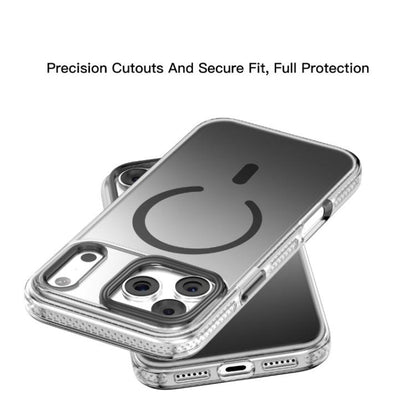 For iPhone 17 Pro Max Mutural Ice Series MagSafe Gradient Matte PC Hybrid TPU Phone Case(Grey) by Mutural
