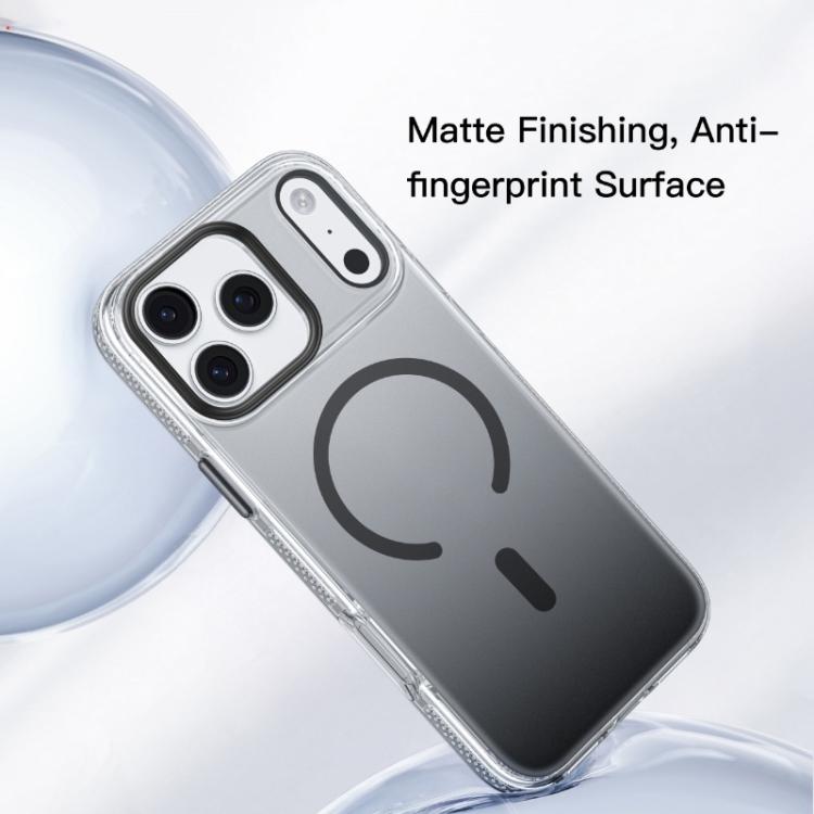For iPhone 17 Pro Max Mutural Ice Series MagSafe Gradient Matte PC Hybrid TPU Phone Case(Grey) by Mutural