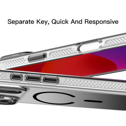 For iPhone 17 Pro Max Mutural Ice Series MagSafe Gradient Matte PC Hybrid TPU Phone Case(Grey) by Mutural