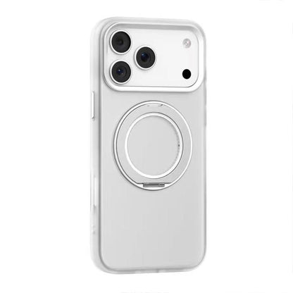 For iPhone 17 Pro Max Mutural Armor Series MagSafe Magnetic Holder Phone Case(Frosted White) by Mutural
