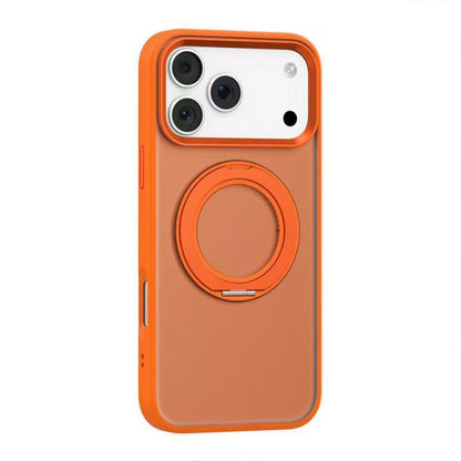 For iPhone 17 Pro Mutural Armor Series MagSafe Magnetic Holder Phone Case(Orange) by Mutural