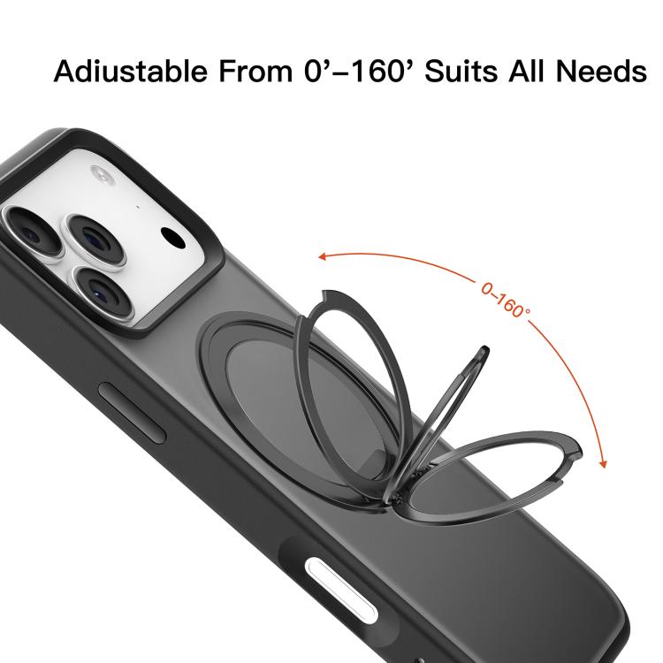 For iPhone 17 Pro Mutural Armor Series MagSafe Magnetic Holder Phone Case(Frosted White) by Mutural