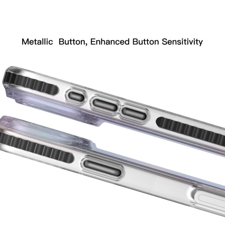 For iPhone 17 Pro Mutural Luggage Rainbow MagSafe Phone Case(Silver) by Mutural