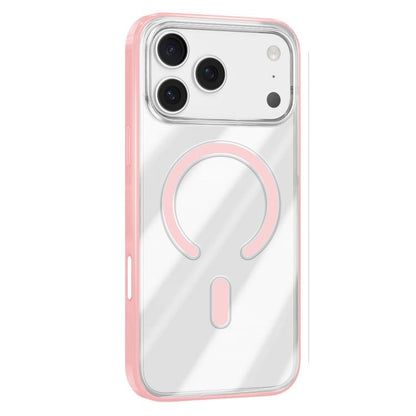 For iPhone 17 Pro Max Mutural Soft Mist Series MagSafe PC Hybrid TPU Phone Case(Pink) by Mutural