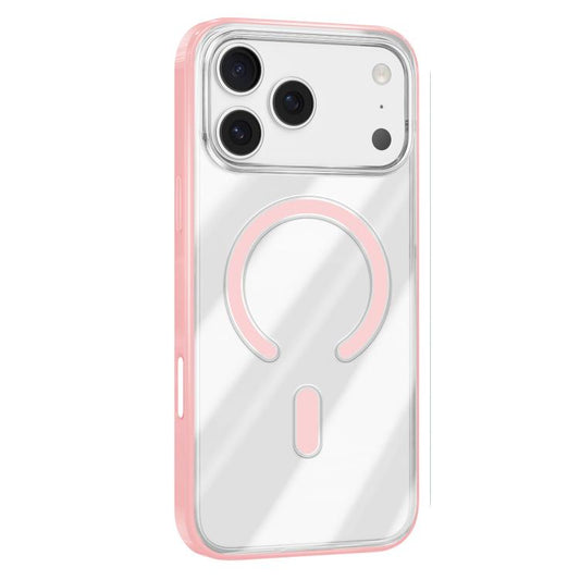 For iPhone 17 Pro Max Mutural Soft Mist Series MagSafe PC Hybrid TPU Phone Case(Pink) by Mutural