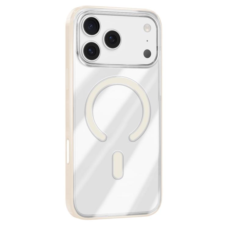 For iPhone 17 Pro Max Mutural Soft Mist Series MagSafe PC Hybrid TPU Phone Case(Beige) by Mutural