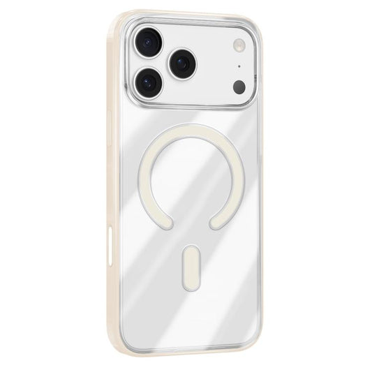 For iPhone 17 Pro Max Mutural Soft Mist Series MagSafe PC Hybrid TPU Phone Case(Beige) by Mutural