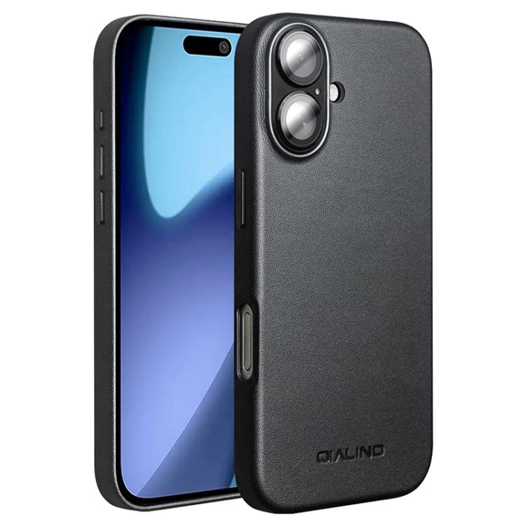 For iPhone 17 QIALINO Technology Leather MagSafe Phone Case(Black) by QIALINO