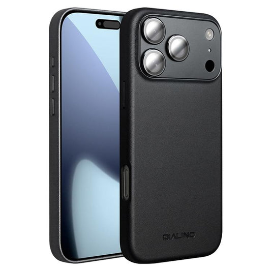 For iPhone 17 Pro QIALINO Technology Leather MagSafe Phone Case(Black) by QIALINO
