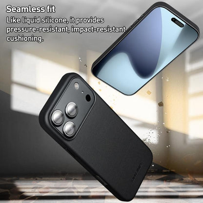 For iPhone 17 Pro Max QIALINO Technology Leather MagSafe Phone Case(Black) by QIALINO