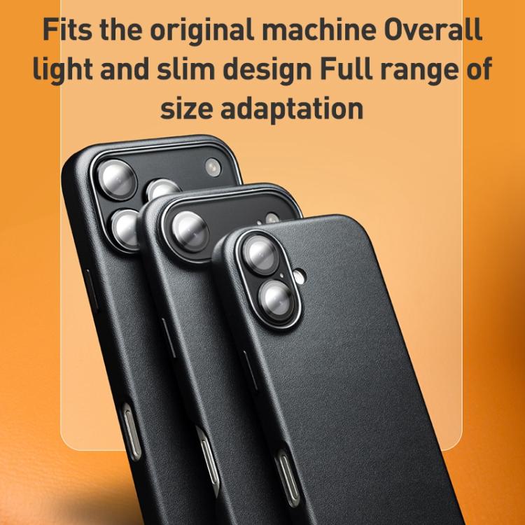 For iPhone 17 Pro Max QIALINO Technology Leather MagSafe Phone Case(Black) by QIALINO