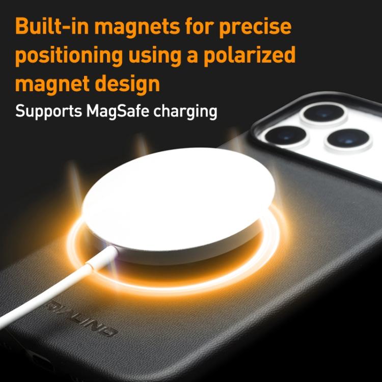 For iPhone Air QIALINO Technology Leather MagSafe Phone Case(Black) by QIALINO