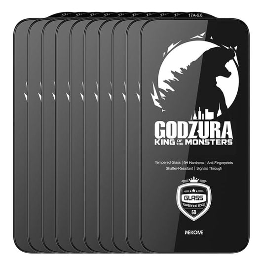 For iPhone Air WK WTP-124 10pcs 6D Curved Ultra-Fine Edge HD Full-Screen Tempered Glass Film(Transparent) by WK