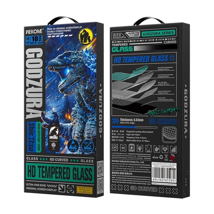 For iPhone Air WK WTP-124 10pcs 6D Curved Ultra-Fine Edge HD Full-Screen Tempered Glass Film(Transparent) by WK