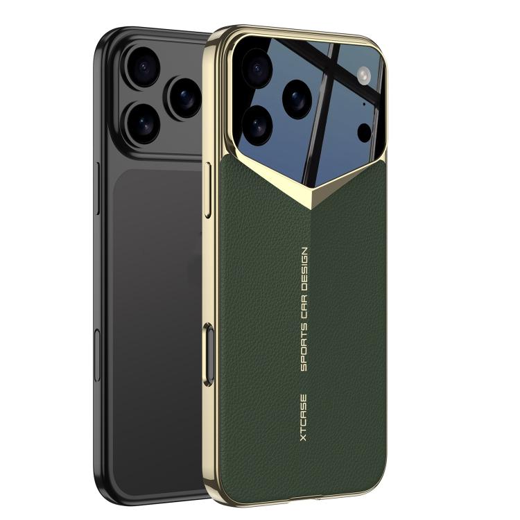 For iPhone 17 Pro Max GKK Blade Phantom Plain Leather Phone Case(Green) by GKK